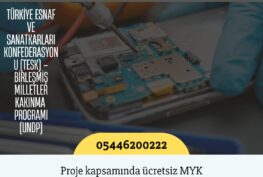 ÜCRETSİZ Cep Telefonu Tamir Bakım ve Onarımcısı (Seviye-4) mesleğinde MYK sınav ve belgelendirmesi